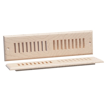 Designs Of Distinction Medium Self Rimming Toe Kick Vent - Hard Maple 01992012HM1